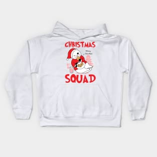 Cat Christmas Squad Eating Cookies xmas Kids Hoodie